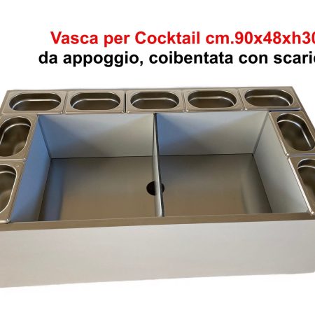Cocktail station per party vasca per ghiaccio per feste allaperto Modulo per cocktail station prezzi migliori workstation per barman milano 2048x1571 2 | VASCA COCKTAIL DA APPOGGIO, MODULO PER COCKTAIL CM.90X84XH30: ART.VASCA+RI - Arredamento Professionale per Bar e Ristoranti