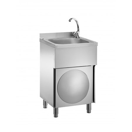 LC50MM 500x500 1 | LC50MM: LAVAMANI E LAVAUTENSILI CON MOBILE, VASCA 40x40 - CM. 50xp50xh85 - Arredamento Professionale per Bar e Ristoranti