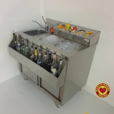 WS100 1 | WORKSTATION PER COCKTAIL - CM. 100XP70XH107 - ART. WS100 - Arredamento Professionale per Bar e Ristoranti